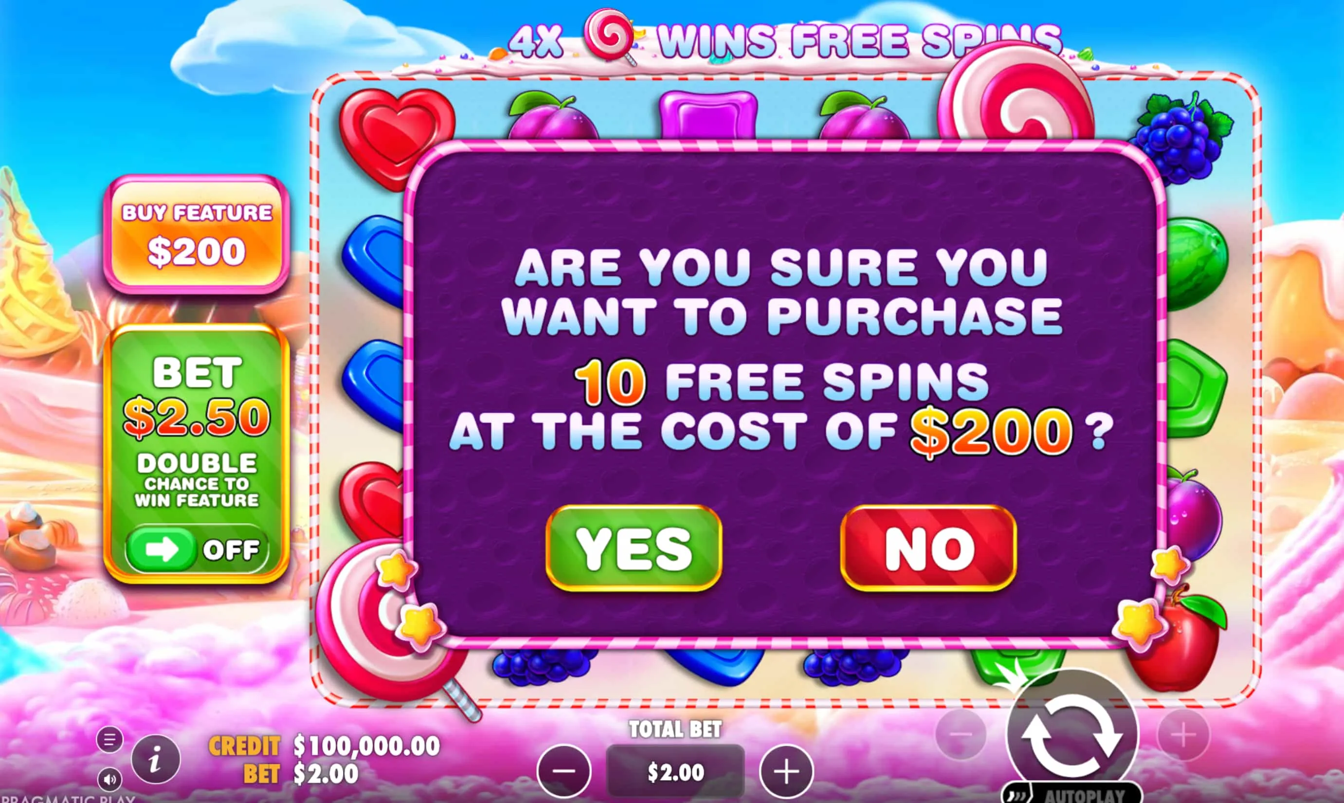 Sweet Bonanza på iPhone (iOS)